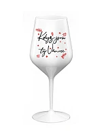 WHEN IT'S CHRISTMAS - biely nerozbitný pohár na víno 470 ml