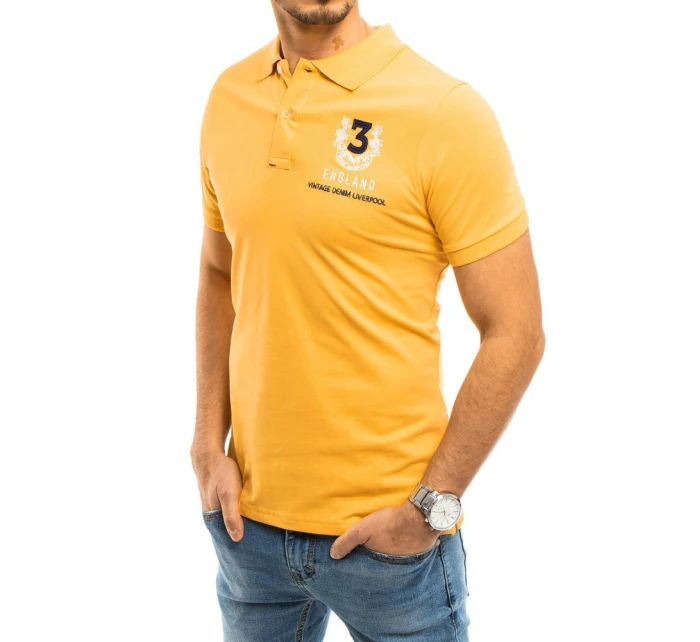 Pánské žluté polo tričko Dstreet model 21963088 - FashionStreet
