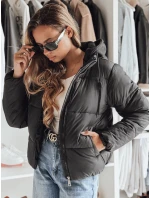Dámská krátká péřová bunda s kapucí černá Dstreet model 21990578 - FashionStreet Dámská krátká péřová bunda s kapucí černá Dstreet model 21990578 - FashionStreet