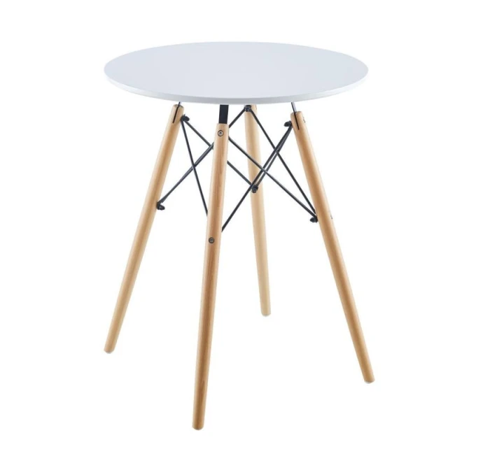 Okrúhly stôl MATERA WHITE 60x60 cm