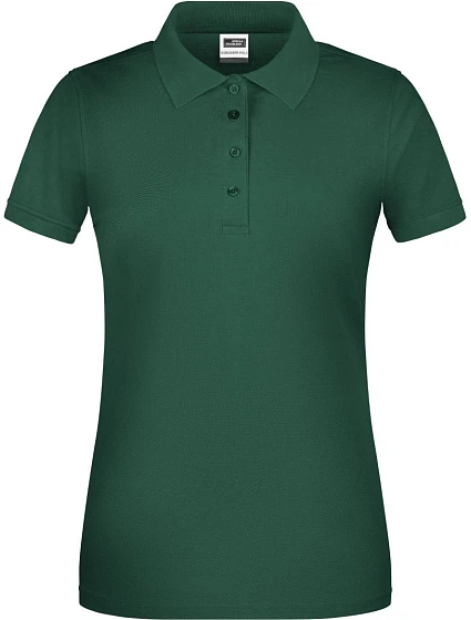 Daiber JN 873 Dámske pracovné polo z bio piqué 02.0873 tmavozelené