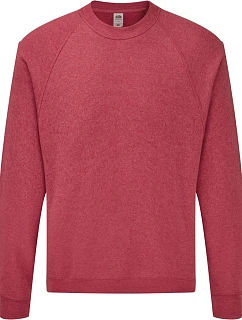 Classic Raglan Sweat mikina vintage heather red model 22537352 - Fruit of the Loom