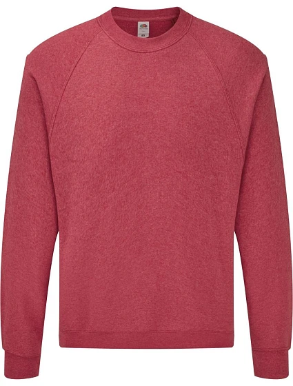 Fruit of the Loom Classic Raglan Sweat Raglánová mikina 16.2216 vintage heather red Fruit of the Loom Classic Raglan Sweat Raglánová mikina 16.2216 vintage heather red