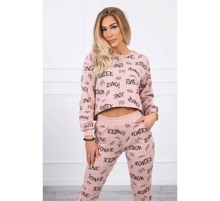 model 18746290 set tmavě pudrově růžový - K-Fashion model 18746290 set tmavě pudrově růžový - K-Fashion