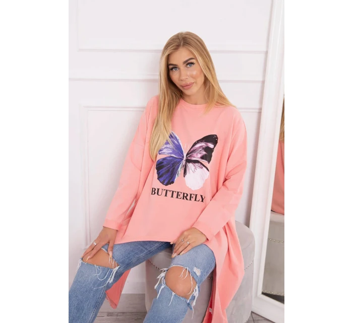 Marhuľová blúzka s potlačou