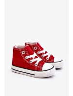 Dětské Vysoké Tenisky Červené Filemon