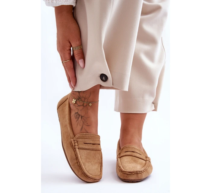 Damskie Zamszowe Mokasyny Camel Lenvie Damskie Zamszowe Mokasyny Camel Lenvie