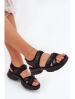 Dámské Sandály S Na Suchý Zip Černé model 21688284 - Boto