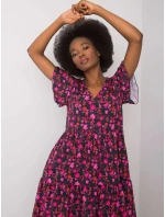 Šaty WN SK 842 1.25P čierna a ružová