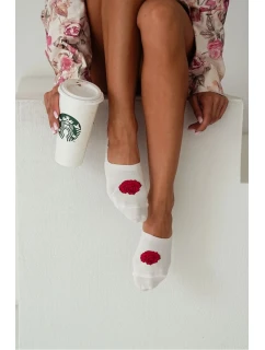Dámske bavlnené ponožky Microstop Rose Ecru