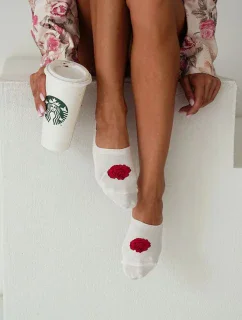 Dámske bavlnené ponožky Microstop Rose Ecru