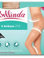 Dámske tvarujúce pančuchy 3 ACTIONS 25 den Almond - BELLINDA