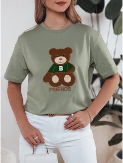 dámské tričko tmavě zelené model 21976366 - Dstreet