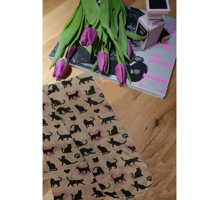 Dámske vzorované ponožky Magnetism lycra 20 den