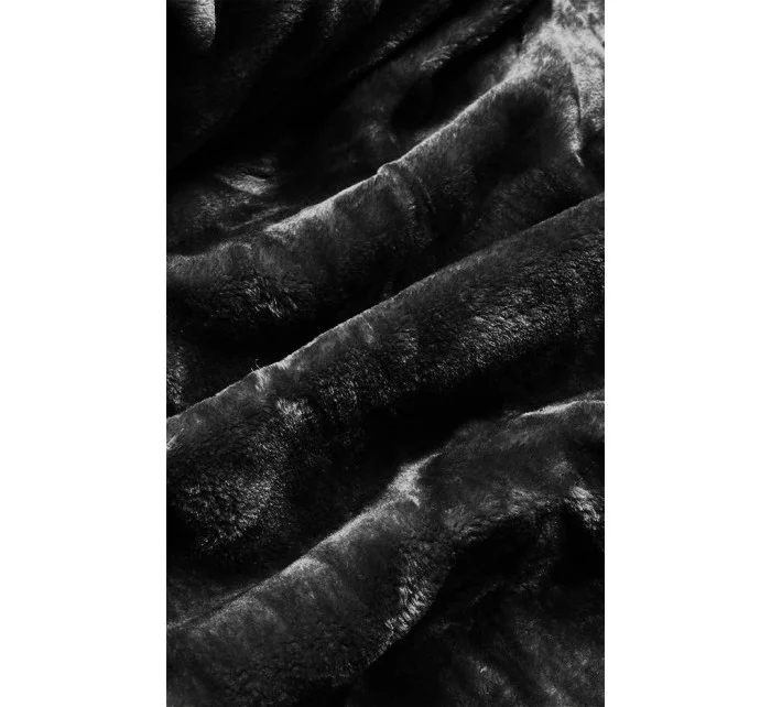 ZIMOWA KURTKA DAMSKA NA MISIU CZARNA model 21243984 - S'WEST