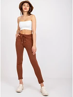 Dámske pletené chino nohavice hnedé (3589.62) Dámske pletené chino nohavice hnedé (3589.62)