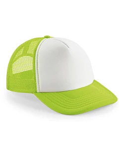 B Dětská 5 panelová síťovaná kšiltovka 53. lime green/white model 22482155 - Beechfield