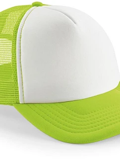 B Dětská 5 panelová síťovaná kšiltovka 53. lime green/white model 22482155 - Beechfield