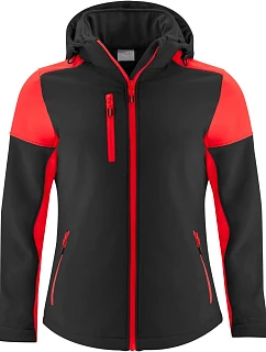Prime Softshell Women Dámská softshellová bunda model 22453482 black/red - Printer