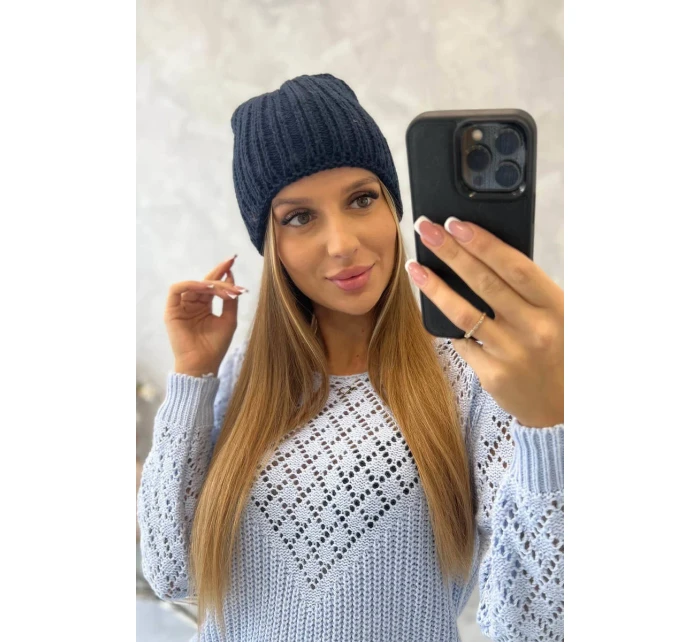Dámska čiapka Rebeka K345 navy blue
