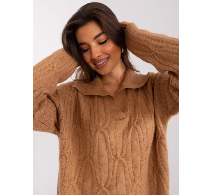 Sweter AT SW  camelowy model 19005998 - FPrice