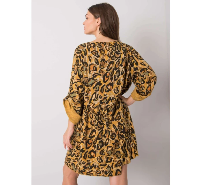 Šaty DHJ SK 21464.99 tmavo žltá
