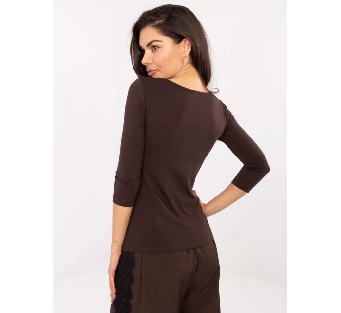 Blúzka RV BZ 4690.13 tmavohnedá