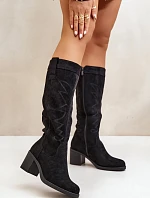 Čižmy na podpätku CHC321 čierne - Step in style