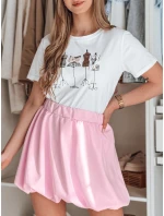 Dámská mini sukně růžová Dstreet model 21986596 - FashionStreet