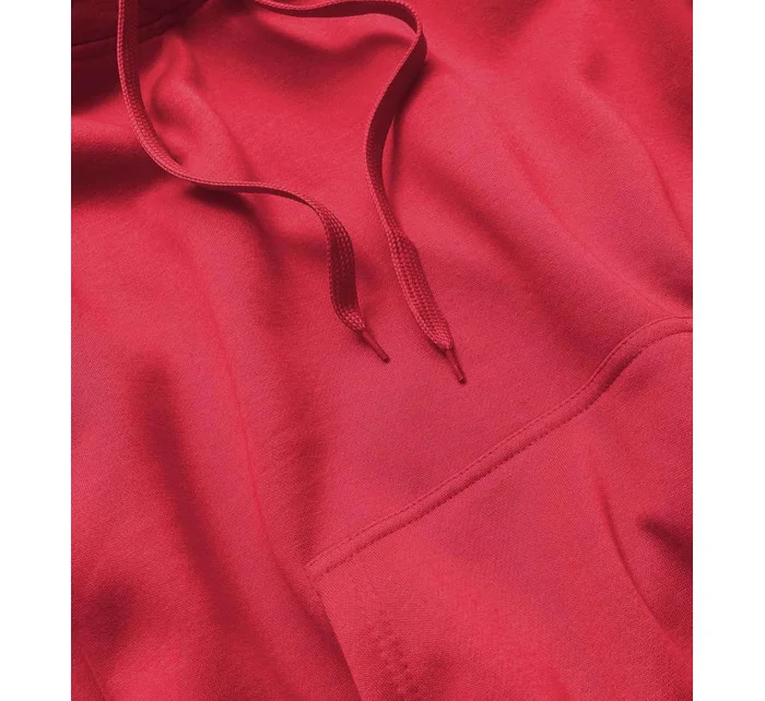 Červená dámska tepláková mikina (W02-20)