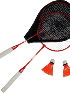BEDMINTONOVÁ SÚPRAVA V KUFRÍKU ČERVENÁ ORANŽOVÁ ENERO 105