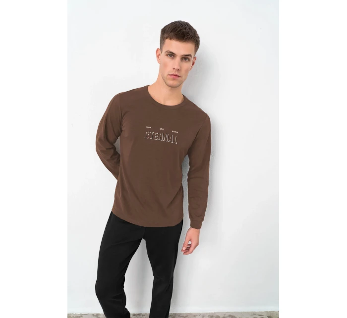 Pánské bavlněné pyžamo s manžetami model 20808041 - Vamp