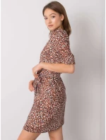 Šaty LK SK 508079.47P hnedá