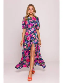 model 21136087 Maxi šaty s otevřenými zády model 1 - Moe