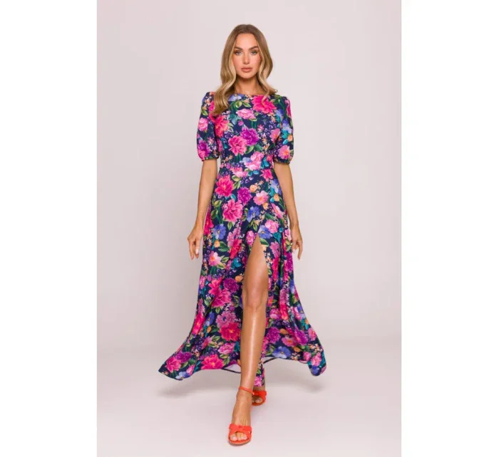 model 21136087 Maxi šaty s otevřenými zády model 1 - Moe model 21136087 Maxi šaty s otevřenými zády model 1 - Moe