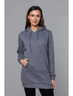 Tmavosivá dámska klokanie mikina (YS10003-5) Tmavosivá dámska klokanie mikina (YS10003-5)