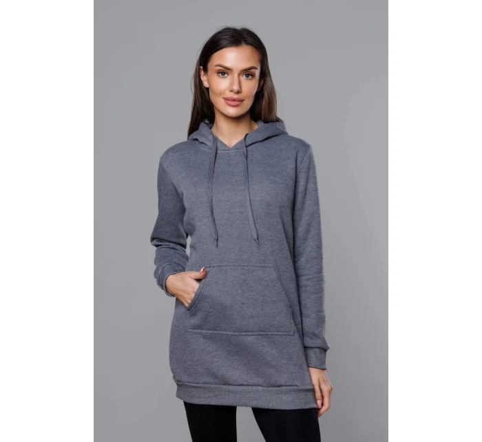 Tmavosivá dámska klokanie mikina (YS10003-5) Tmavosivá dámska klokanie mikina (YS10003-5)