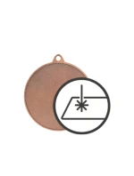 Medal metalowy z grawerowaniem na laminacie Medal metalowy z grawerowaniem na laminacie