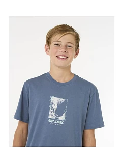 Tričko RIP CURL Raw Energy Frame Tee – chlapčenské, tmavomodré
