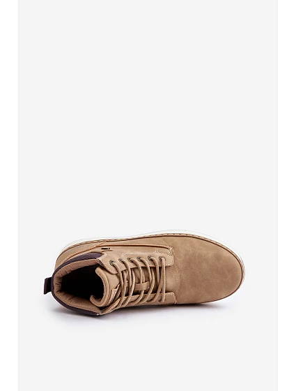 Šněrovací Pánské Boty Big Star model 21675391 HiPoly System Hnědé - Big Star Shoes