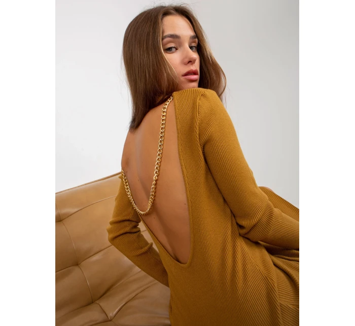 Dámske šaty NM SK NG 2307 tmavo žlté