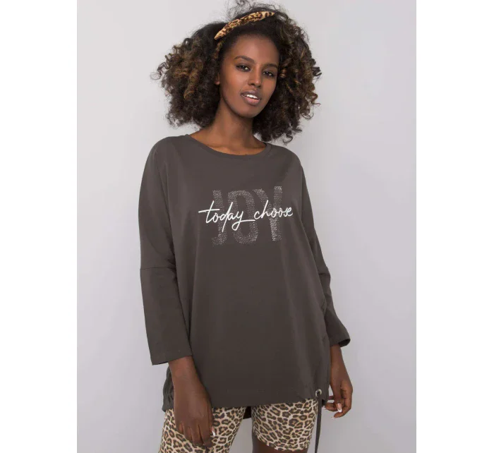 Blúzka RV BZ 6282.85P tmavá khaki