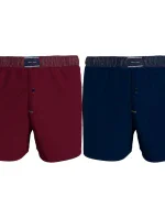 Pánske boxerky 2 pack UM0UM02188 - 0SD - Modrá, bordo - Tommy Hilfiger