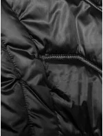 Černá zimní bunda s odepínací kapucí model 21246719 - S'WEST