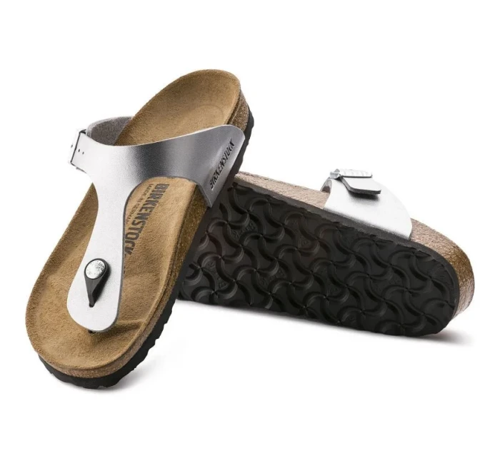 Dámské stříbrné žabky Gizeh model 20701296 - Birkenstock Dámské stříbrné žabky Gizeh model 20701296 - Birkenstock