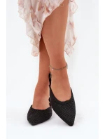 Baleríny S Pletením A  Černé model 21688235 - Boto