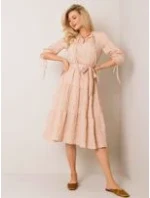 Šaty LK SK 508005.07P béžová Šaty LK SK 508005.07P béžová
