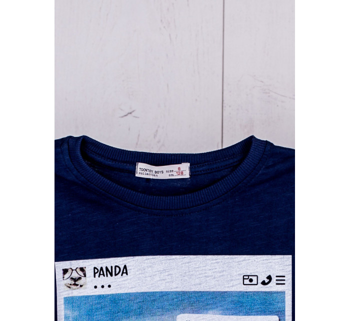 Chlapčenské tričko TY BZ 9144.22 tmavo modrá - FPrice