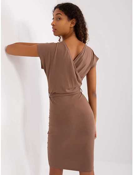 Dámské šaty RV SK model 21288376 Hnědá Rue Paris - FPrice