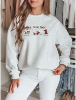 Dámská oversize mikina s  šedá Dstreet model 21989212 - FashionStreet